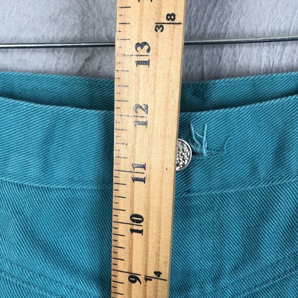 Vintage Jewells Classic Bottoms Jeans Jrs 11 Green Bareback Western High Waist - Picture 6 of 16